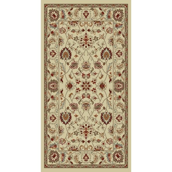 Concord Global 5 ft. 3 in. x 7 ft. 3 in. Chester Oushak - Ivory 97025